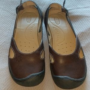 Keen leather slip on shoes